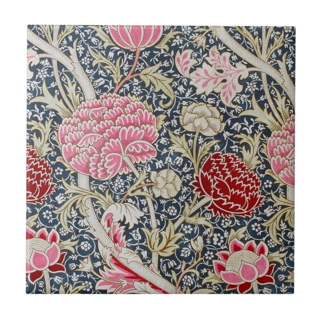 Vintage Floral Pattern, William Morris Tile (Front)