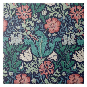Vintage Floral Pattern, William Morris Tile