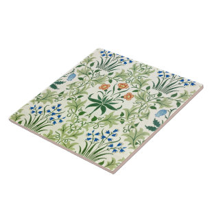 Vintage Floral Pattern William Morris Tile
