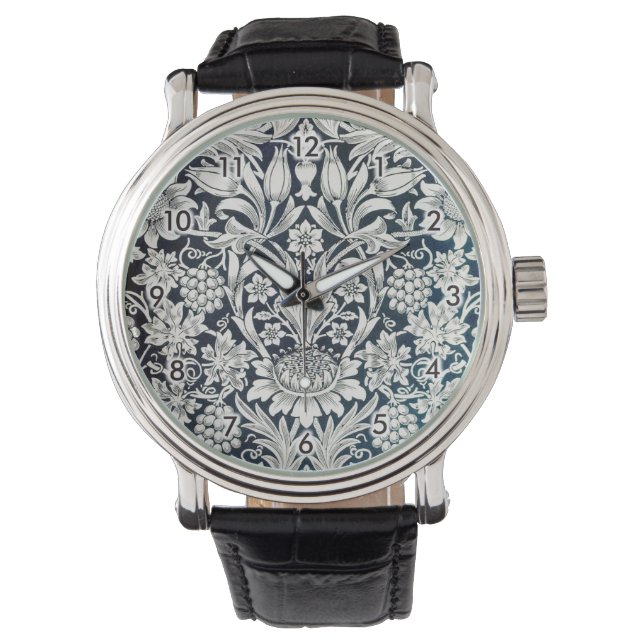 Vintage Floral Pattern, William Morris Watch (Front)