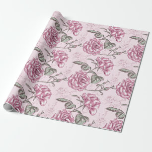 Vintage Floral pattern Wrapping Paper