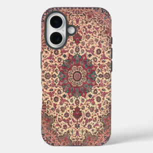 Vintage Floral Persian Carpet Pattern iPhone 16 Case