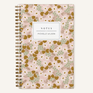 Vintage Floral Personalised Notebook