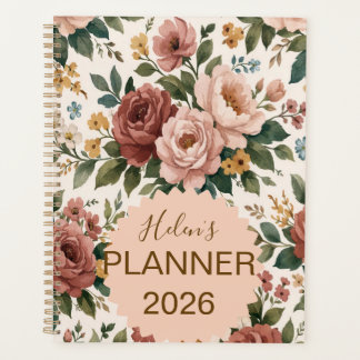 Vintage Floral Personalised Planner