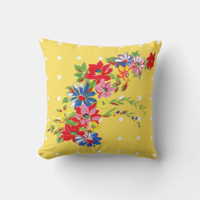 Vintage Floral Pillow (Front)