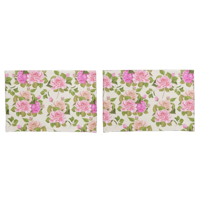 Vintage Floral Pillowcase (Front-Set)