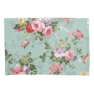 Vintage Floral Pillowcase
