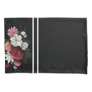 vintage floral pillowcase