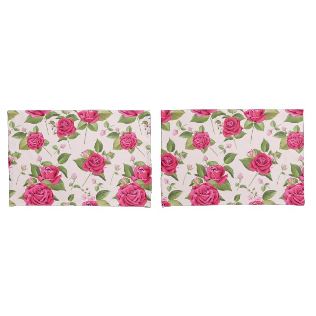 Vintage Floral Pillowcase (Front-Set)