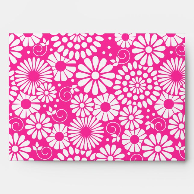 Vintage floral pink Envelope (Front)