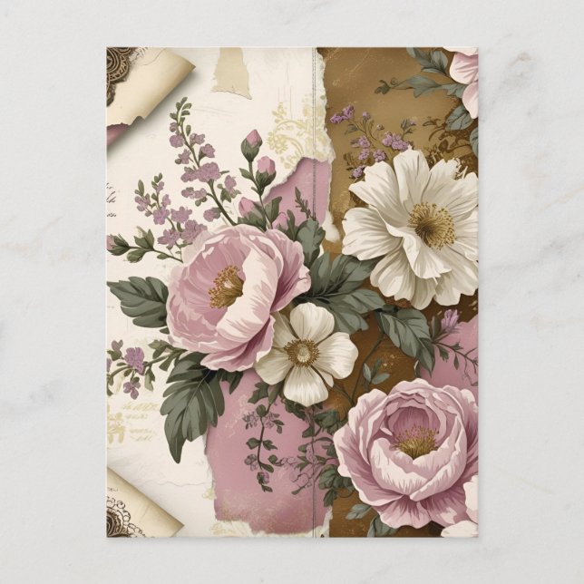Vintage Floral - Postcard (Front)