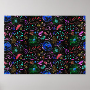 Vintage Floral Poster