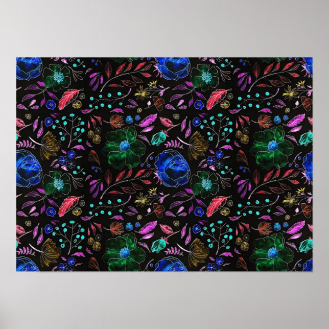 Vintage Floral Poster (Front)