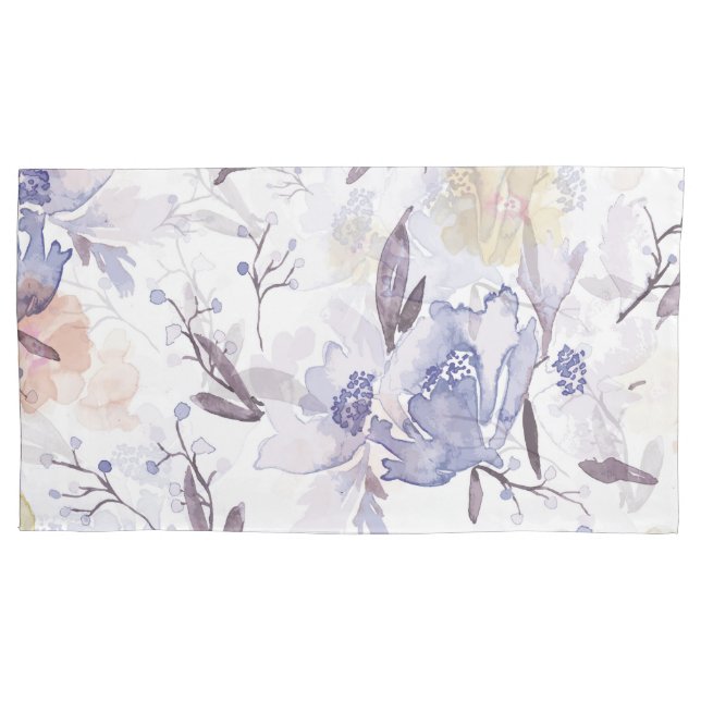 Vintage Floral Print 1 Pillowcase (Front)