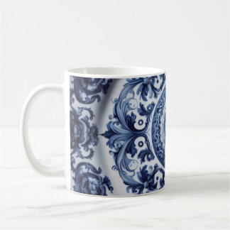 Vintage Floral Printed Color Changing Coffee Mug
