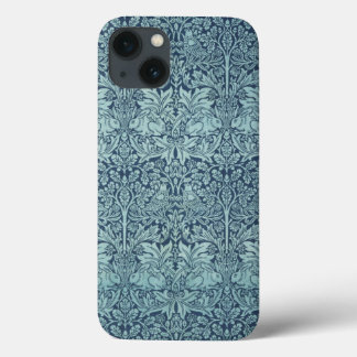 Vintage Floral Rabbit Birds Pattern iPhone 13 Case