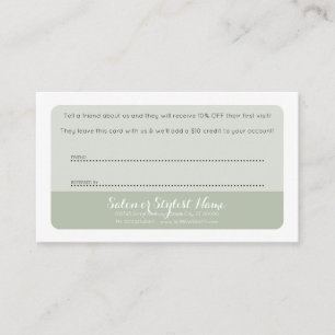 vintage floral referral cards