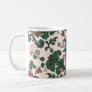 Vintage floral renaissance wallpaper. coffee mug
