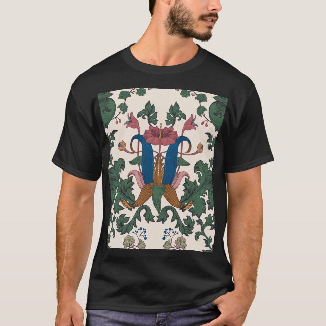 Vintage floral renaissance wallpaper. T-Shirt (Front)