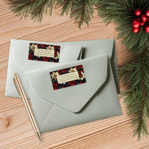 Vintage Floral Return Address Label