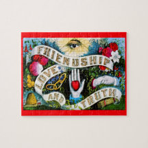 Vintage Floral Romantic Valentine Love Friendship