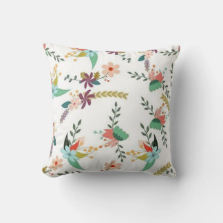 Vintage Floral Rose Elegant Art  Red Black Cushion