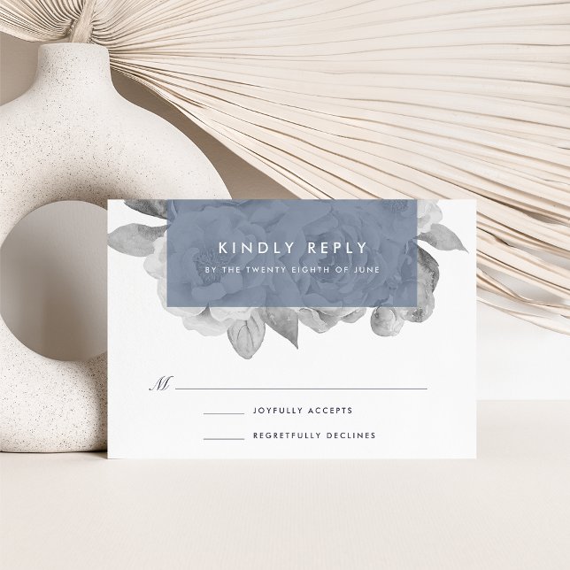 Vintage Floral RSVP Card | Slate (Creator Uploaded)