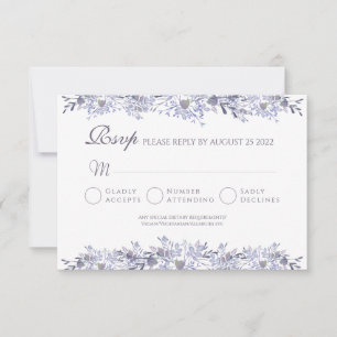 Vintage Floral RSVP Wedding Response Card
