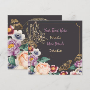 Vintage Floral Save The Date