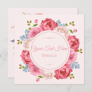 Vintage Floral Save The Date