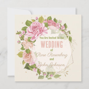 Vintage Floral Save The Date