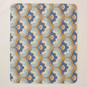 Vintage Floral Seamless Design. Sherpa Blanket