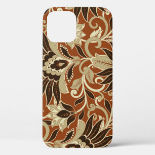 Vintage floral seamless flower pattern. iPhone 12 case