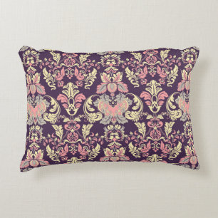 Vintage floral seamless patten. Classic Baroque wa Decorative Cushion