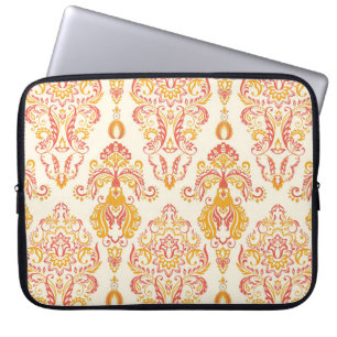 Vintage floral seamless patten. Classic Baroque wa Laptop Sleeve