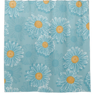 vintage Floral Seamless Pattern. Background of Out Shower Curtain