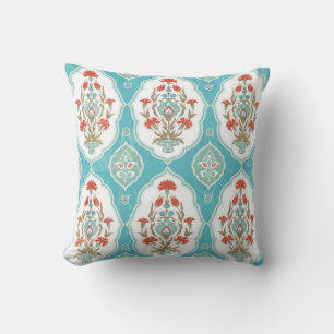 Vintage floral seamless pattern in oriental style cushion
