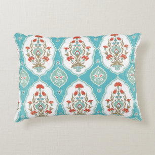 Vintage floral seamless pattern in oriental style decorative cushion