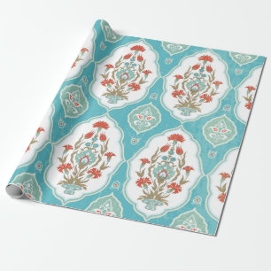 Vintage floral seamless pattern in oriental style wrapping paper
