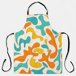 Vintage floral seamless pattern with retro swirl s apron