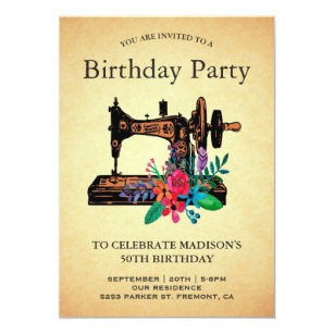 Sewing Party Invitations & Announcements | Zazzle UK