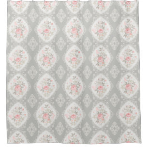 Vintage Floral Shower Curtain