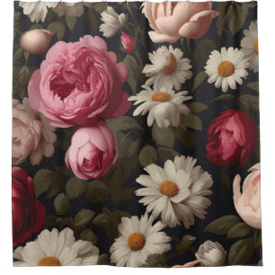 Vintage Floral: Shower Curtain