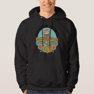 Vintage Floral Skeleton Dead Inside But Caffeinate Hoodie