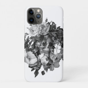 Vintage Floral Skull Classic Customisable iPhone 11 Pro Case