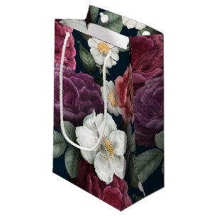 vintage floral small gift bag