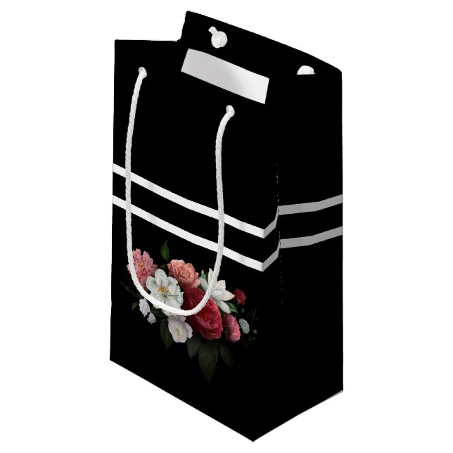 vintage floral small gift bag (Front Angled)