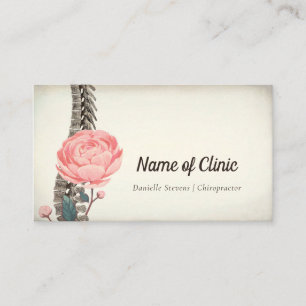 Vintage Floral Spine Chiropractor Appointment