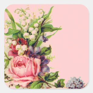Vintage Floral Spray Stickers