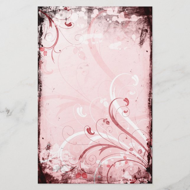 Vintage Floral Stationery (Front)